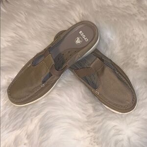 Crocs Walu Mule Canvas Boat loafers 7w